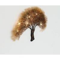 Hollnder Acacia wall light in tree design, dimmable