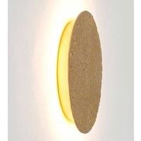 Hollnder Meteor LED wall light, 19 cm, gold