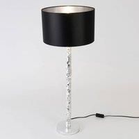 Hollnder Cancelliere Rotonda table lamp, black/silver 79 cm