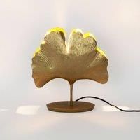 Hollnder Ginkgo table lamp, gold, 36 34 cm