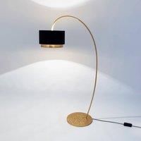 Hollnder Meteor floor lamp, gold-coloured, height 169 cm, iron