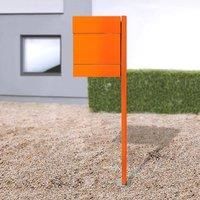 Absolut/ Radius Letterman V letterbox newspaper slot + post orange