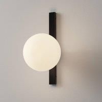 Eco-Light Pluto wall light in black and white, 1-bulb