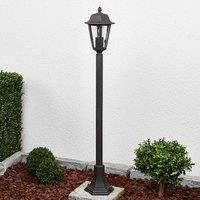Lindby Bollard lamp Lamina in rust finish
