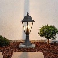 Outdoor Lights /'Edana/' in Black Made of Aluminium (1 Light Source, E27) from Lindby | Pillar Lights, Garden Light, Path Light, Bollard Light, Path lamp, Pillar Light