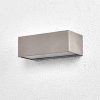 Lindby Stainless steel outdoor wall light Leonora
