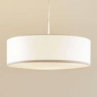 Lindby Fabric pendant light Sebatin in white