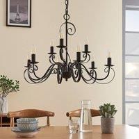 9-light chandelier Caleb in a country house style