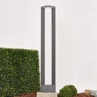 Lucande Ultramodern LED path light Jeny in dark grey