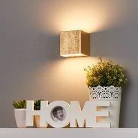 LED Wall Light /'Quentin/' (Modern) in Gold Made of Metal for e.g. Hallway (1 Light Source,) from Lindby | Wall Lighting, Wall lamp