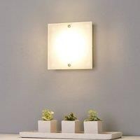LED Wall Light /'Annika/' (Modern) in White Made of Glass for e.g. Living Room & Dining Room (1 Light Source,) from Lindby | Wall Lighting, Wall lamp
