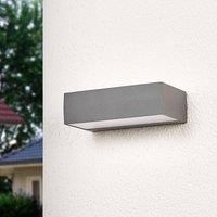 Lucande LED outdoor wall lamp Lissi with an angular shape