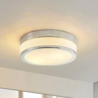 Lindby Flavi bathroom ceiling lamp, 28 cm chrome
