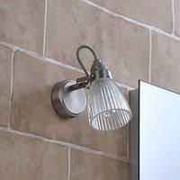Lindby Ceiling Light /'Kara/' dimmable (Modern) in Silver Made of Glass for e.g. Bathroom (1 Light Source, G9) from floodlight, Spotlight