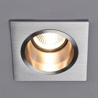 Spotlight Recessed /'Soley/' dimmable (Modern) in Silver Made of Aluminium for e.g. Hallway (1 Light Source, GU10) from Arcchio | high-Voltage Spotlight, Spotlight, recessed Light, Ceiling Light, Wall