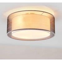 Lindby Nica fabric ceiling light in grey
