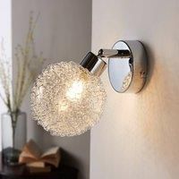 Lindby Wall Light /'Ticino/' dimmable (Modern) in Silver for e.g. Hallway (1 Light Source, G9) from Wall Lighting, Wall lamp