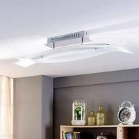 Lindby LED ceiling lamp Elina made from glass