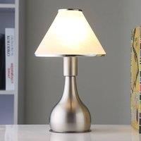 Bedside table lamp Ellen made from glass and metal
