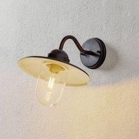 Lindby Rusty brown outdoor wall light Filip