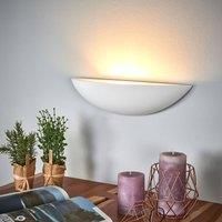 Lindby Wall Light /'Guilia/' dimmable (Modern) in White Made of Plaster/Clay for e.g. Hallway (1 Light Source, E27) from Wall Lighting, Wall lamp