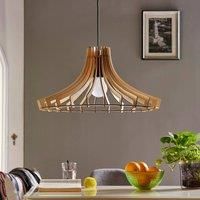 Lindby Ceiling Light /'Bela/' dimmable (Scandinavian) in Brown Made of Wood for e.g. Living Room & Dining Room (1 Light Source, E27) from Pendant Lighting, lamp, Hanging lamp, lamp, Ceiling lamp