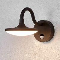 Lucande Finny - LED outdoor wall lamp with motion detector