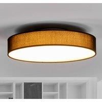 Lindby Fabric LED ceiling lamp Saira, 40 cm, black