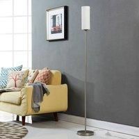 Discreet floor lamp Vinsta with slim glass shade