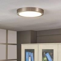 LED Ceiling Light /'Milea/' (Modern) in Silver for e.g. Kitchen (1 Light Source,) from Lindby | Ceiling lamp, lamp