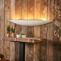 Lindby Large plaster wall lamp Tommi in white