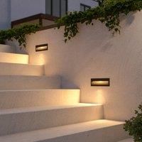Dark LED recessed light Loya for outdoor walls