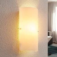 Wall Light /'Tuli/' dimmable (Modern) in White Made of Glass for e.g. Hallway (1 Light Source, E14) from Lindby | Wall Lighting, Wall lamp