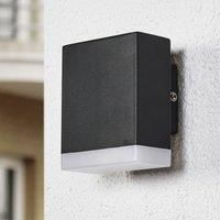 LED Outdoor Wall Light /'Aya/' (Modern) in Black (1 Light Source,) from Lindby | Wall lamp for Exterior/Interior Walls, House, Terrace und Balcony