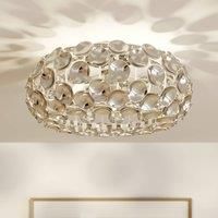 Lindby Glossy chrome ceiling lamp Reza
