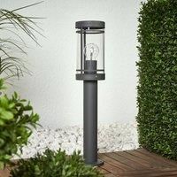 Outdoor Lights /'Djori/' (Modern) in Silver Made of Stainless Steel (1 Light Source, E27) from Lindby | Pillar Lights, Garden Light, Path Light, Bollard Light, Path lamp, Pillar Light