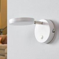 Lindby LED Wall Light /'Milow/' (Modern) in White for e.g. Living Room & Dining Room (1 Light Source,) from Wall Lighting, Wall lamp
