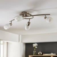 Lindby Arda spotlight, glass, 4-bulb 65 cm