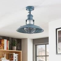 Lindby Concrete grey ceiling lamp Louisanne