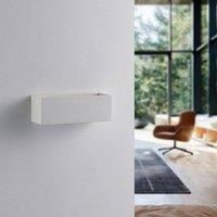 LED Wall Light /'Santino/' dimmable (Modern) in White Made of Plaster/Clay for e.g. Living Room & Dining Room (1 Light Source, G9) from Lindby | Wall Lighting, Wall lamp
