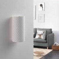 Lindby LED Wall Light /'Tereza/' dimmable (Modern) in White Made of Plaster/Clay for e.g. Living Room & Dining Room (2 Light Sources, G9) from Wall Lighting, Wall lamp