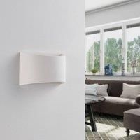 Elegant LED wall light Heiko made from plaster