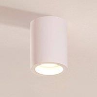 Ceiling Light /'Annelies/' dimmable (Modern) in White Made of Plaster/Clay for e.g. Living Room & Dining Room (1 Light Source, GU10) from Lindby | Ceiling lamp, lamp