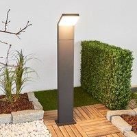Yolena LED bollard light in graphite grey, 100 cm