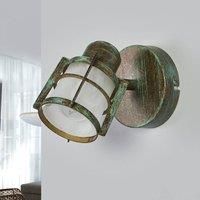 Lindby Giorgi wall lamp with a verdigris optic