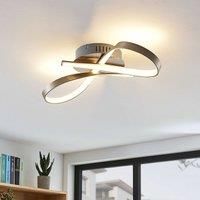 Lindby Alana LED ceiling light with a loop shape