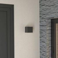 Lucande Merjem bright LED outdoor wall lamp