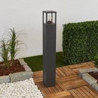Lucande Klemens path light, graphite grey, 90 cm high