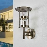 Lindby Noemi stainless steel outdoor wall light
