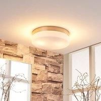Lindby Amilia bathroom ceiling lamp, glass, 23.5 cm